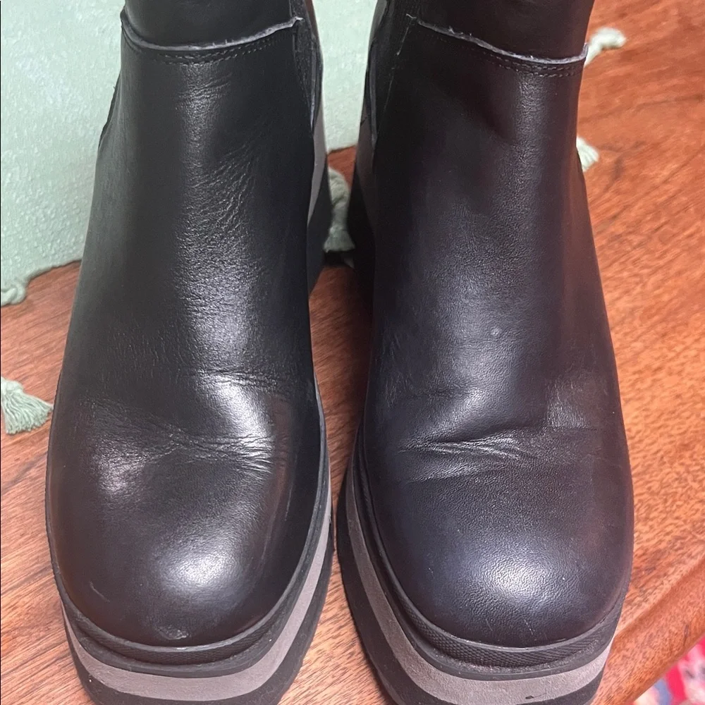 Naked Feet Black Guild Platform Boots